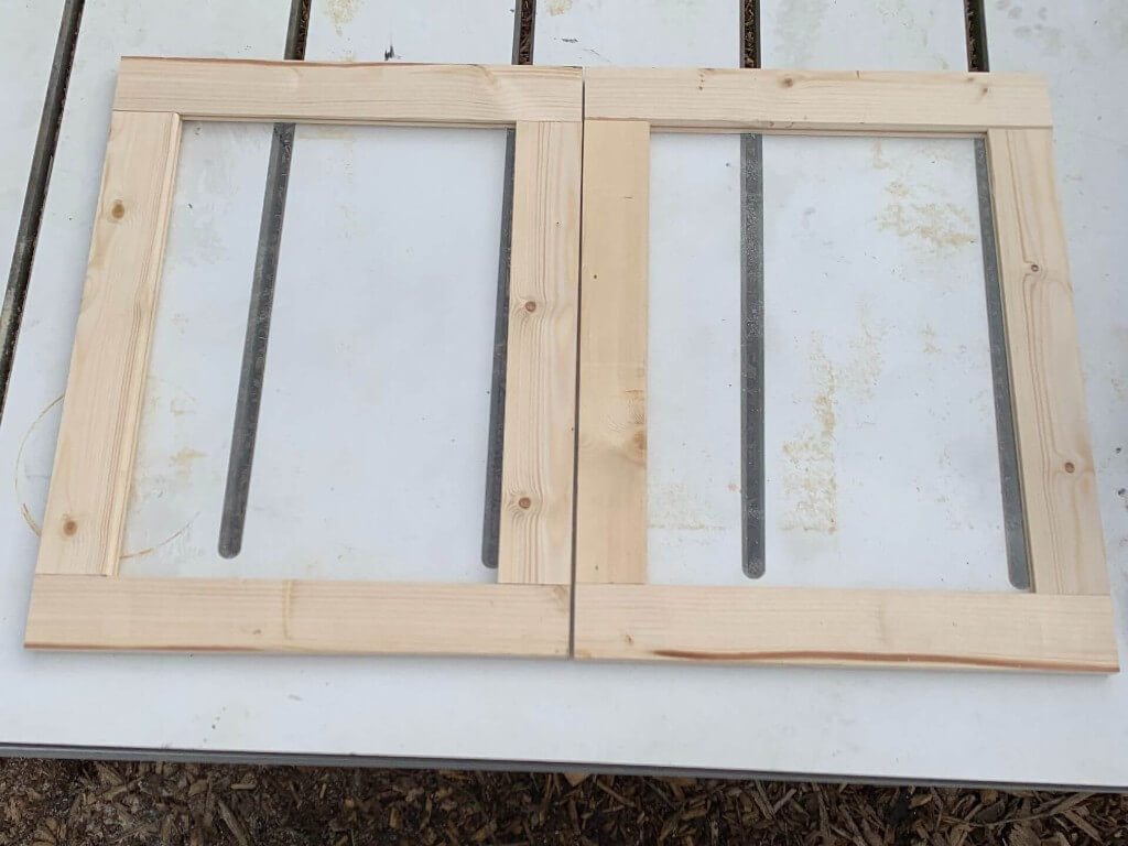 Small pieces of the coldframe.